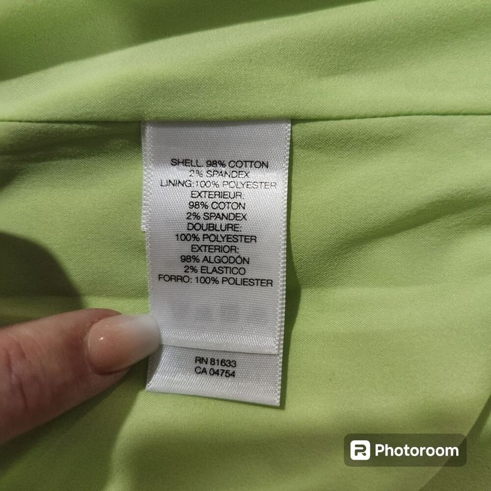 Kenneth Cole New York Mini Dress Wmn SZ 8 Exposed Zipper Y2K Preppy Melon Summer - Picture 7 of 7